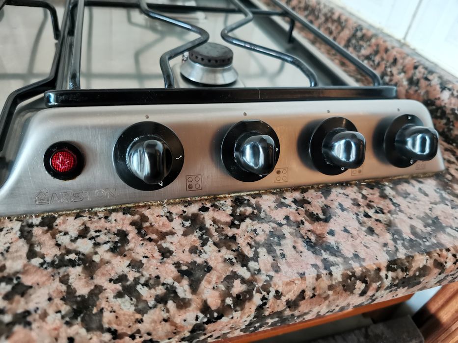 Placa fogão 4 bicos gás natural Ariston