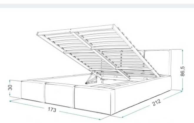 Łóżko Saloniki pojemnik 140x200 160x200 180x200 dostawa 0 i Raty 0,00%