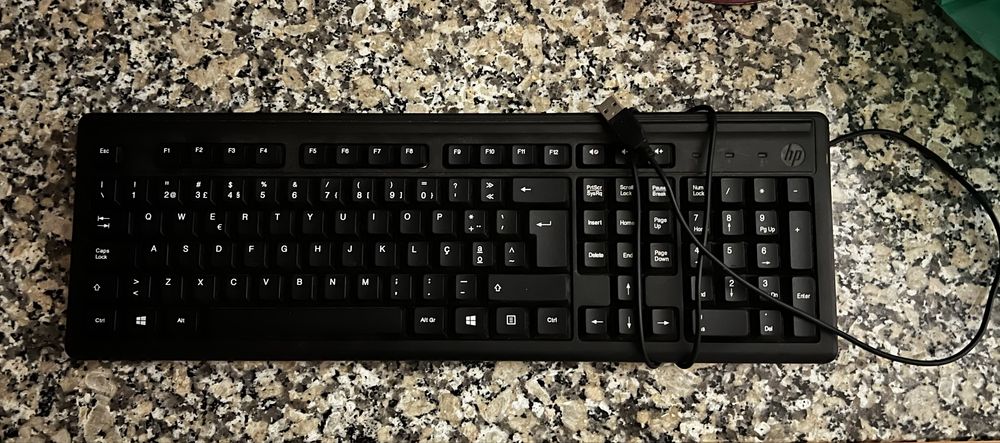 Teclado HP com fios USB