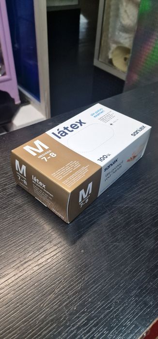 Luvas Latex com pó tamanho M