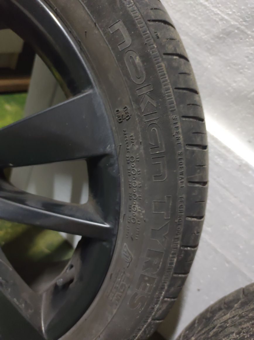 4 Koła Letnie alufelgi czarne 205/50 R17 Skoda VW Audi Seat stan bdb