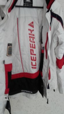 Kurtka narciarska Icepeak roz 38 biało czerwona Recco Ice Tech