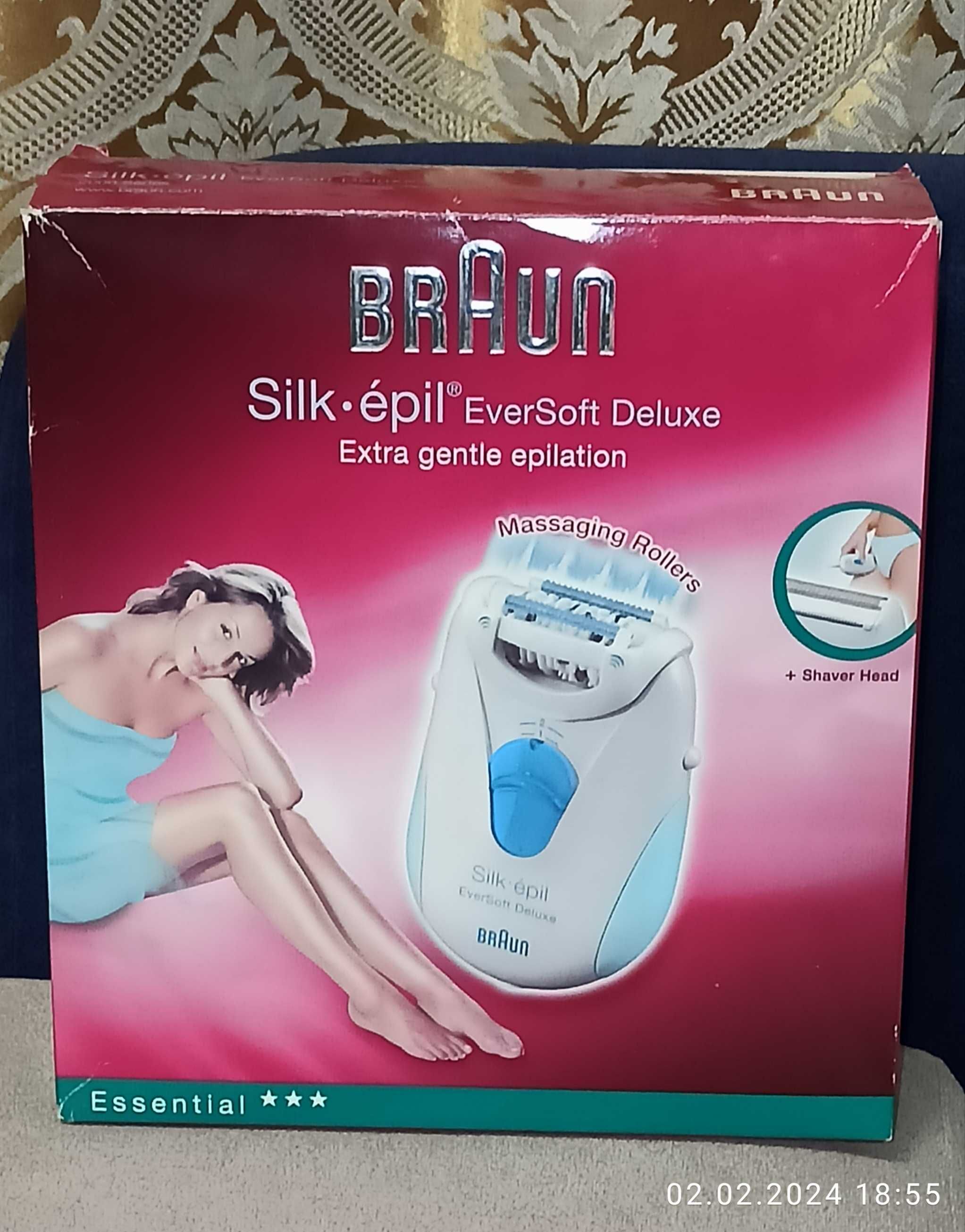 Епілятор Braun з двома голівками