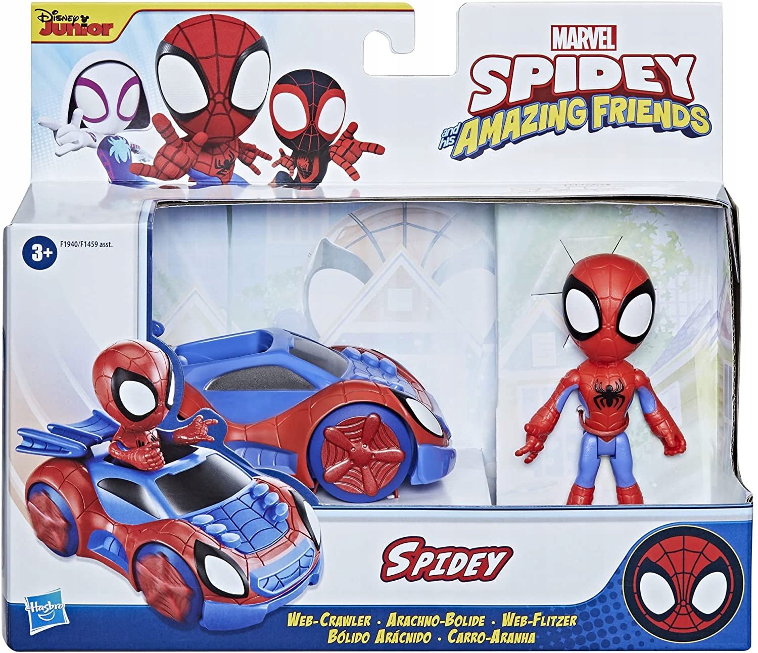 hasbro spidey figurka z pojazdem spidey marvel auto