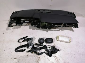 AUDI A3 8Y DESKA KONSOLA KOKPIT PULPIT PÓŁKA PARAPET AIRBAG FOTELA W FOTEL PODUSZKI POWIETRZNE KIEROWCY PASAŻERA PASY PAS KURTYNA MIX DESKA ORYGINAŁ NOWA !!!