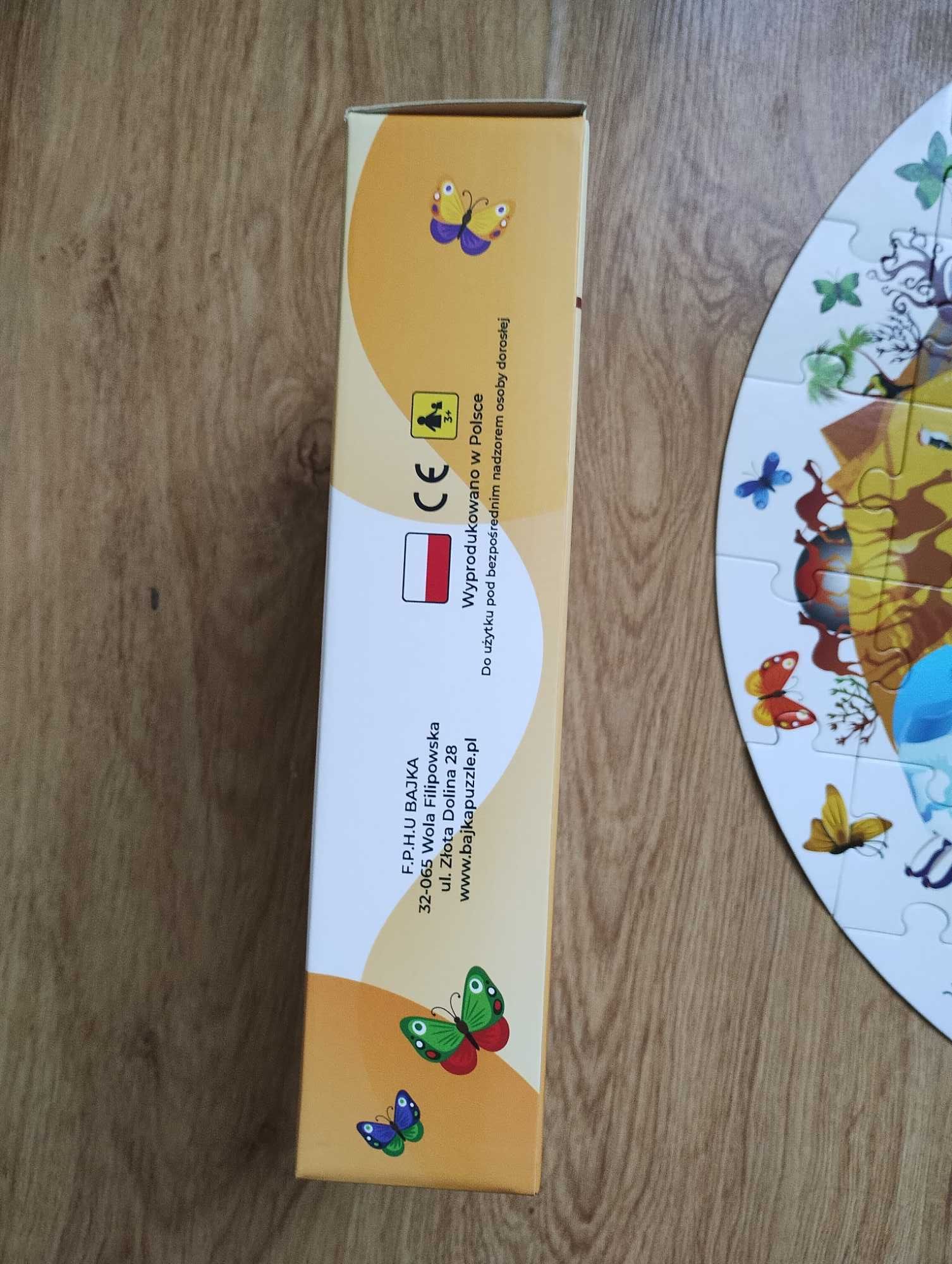 Puzzle Bajka Planeta Ziemia Puzzle Małego Bystrzaka 45 elementów