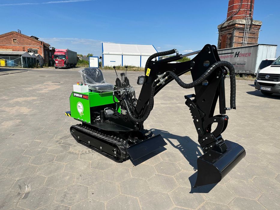 Nowość Elektryczna Bateryjna Minikoparka Springer Max Akumulatorowa