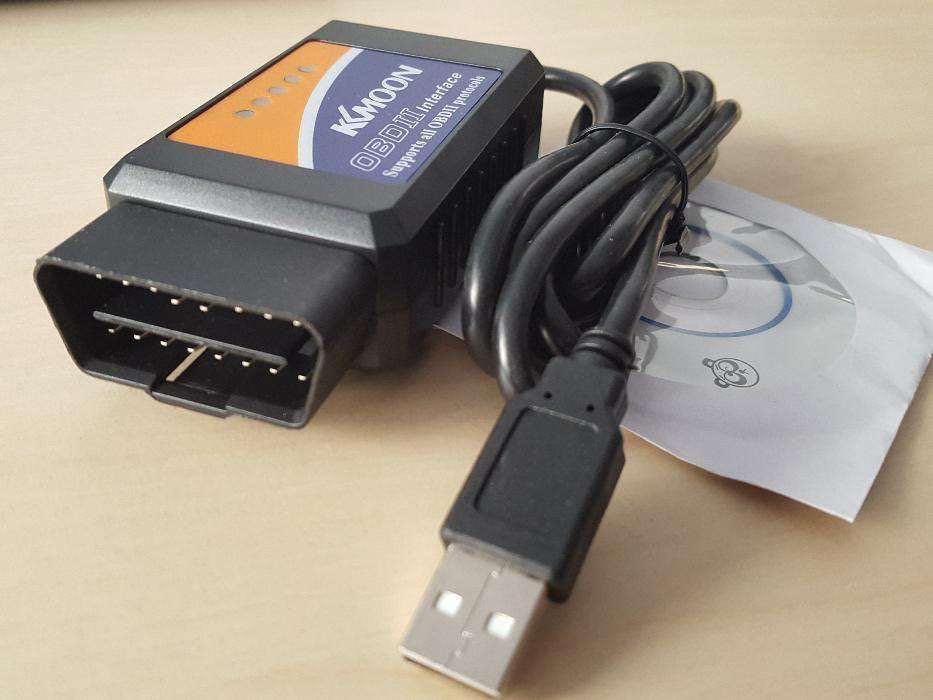 L717 Cabo Diagnóstico Auto ELM327 V1.5 OBD 2 II CAN-BUS USB