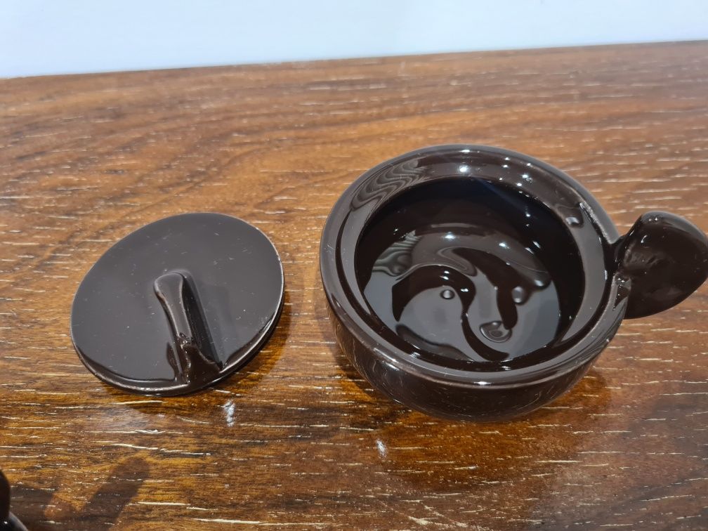 Conjunto café cerâmica vidrada