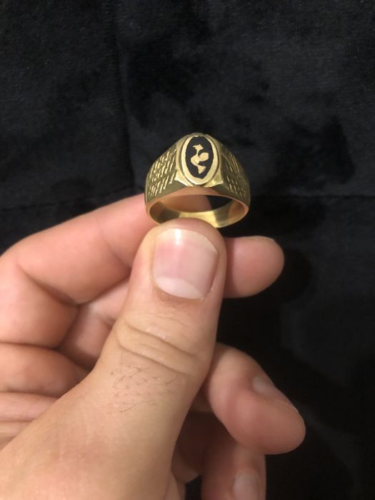 Złoty sygnet próba 750 18k rozmiar 22 - 9,5 gram