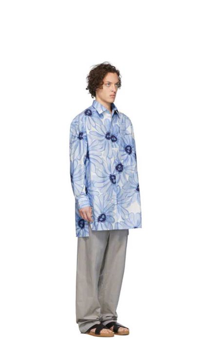 Сорочка Jacquemus La Chemise Paul Long Sleeve Shirt Blue
