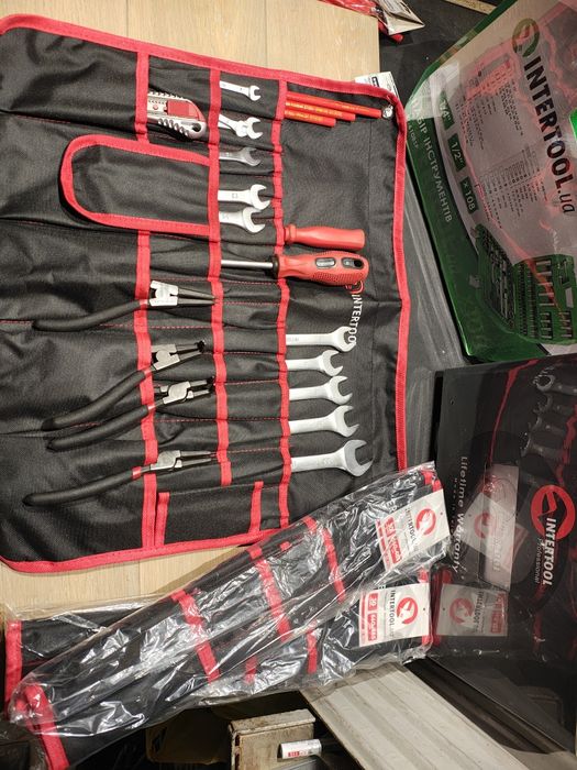 Набір ключів комбінованих 12од  6-22 мм, Cr-V, чохол INTERTOOL XT-1004