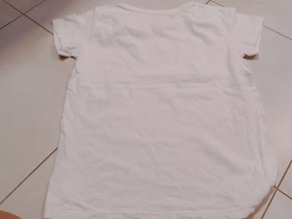 T-shirt dziewczęcy biały