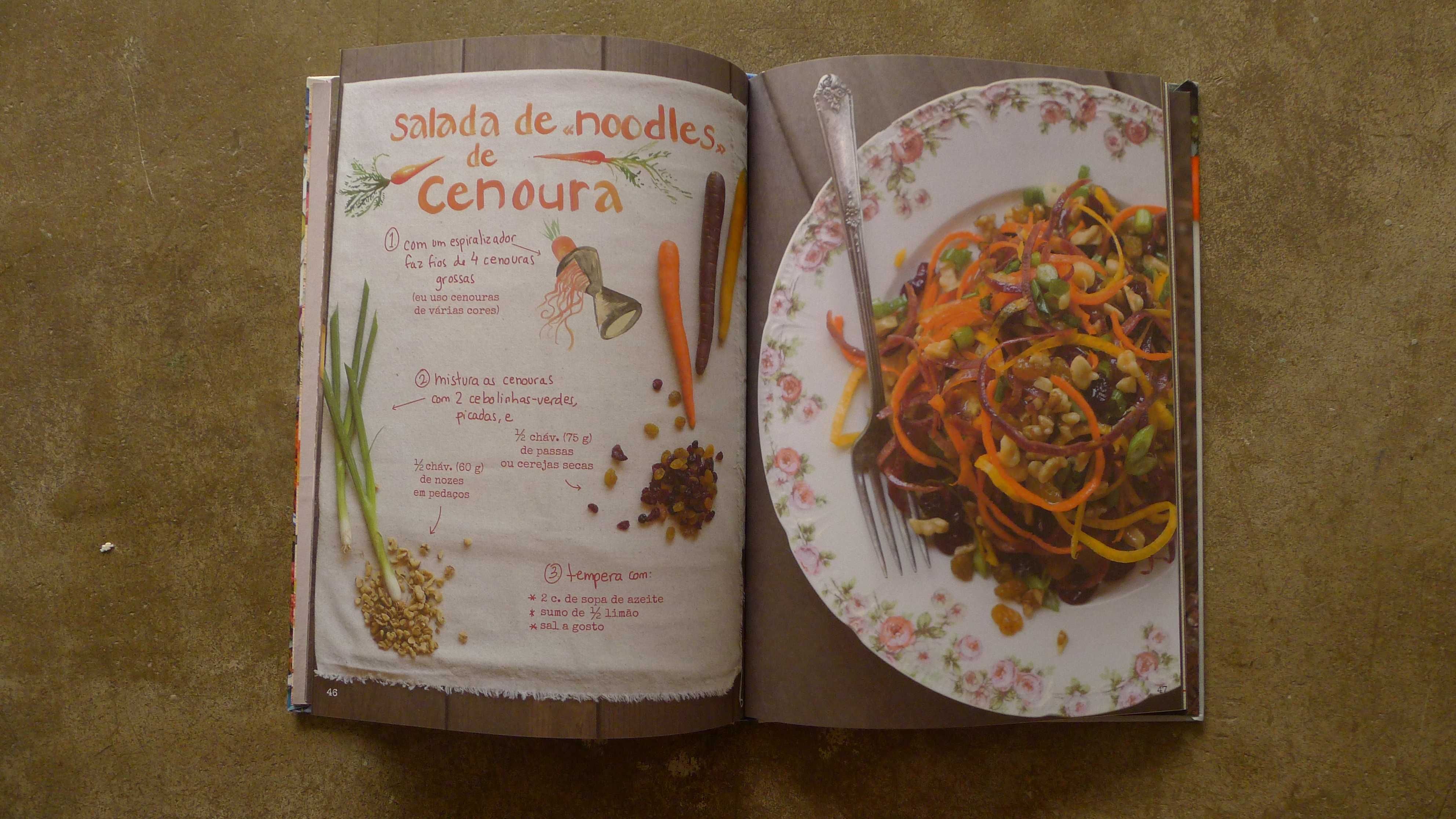 Livro de receitas vegetarianas "A Naturea à Mesa"