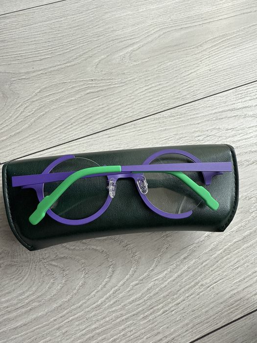 Tytanowe oprawki kolorowe okulary korekcyjne zerówki vintage unikatowe