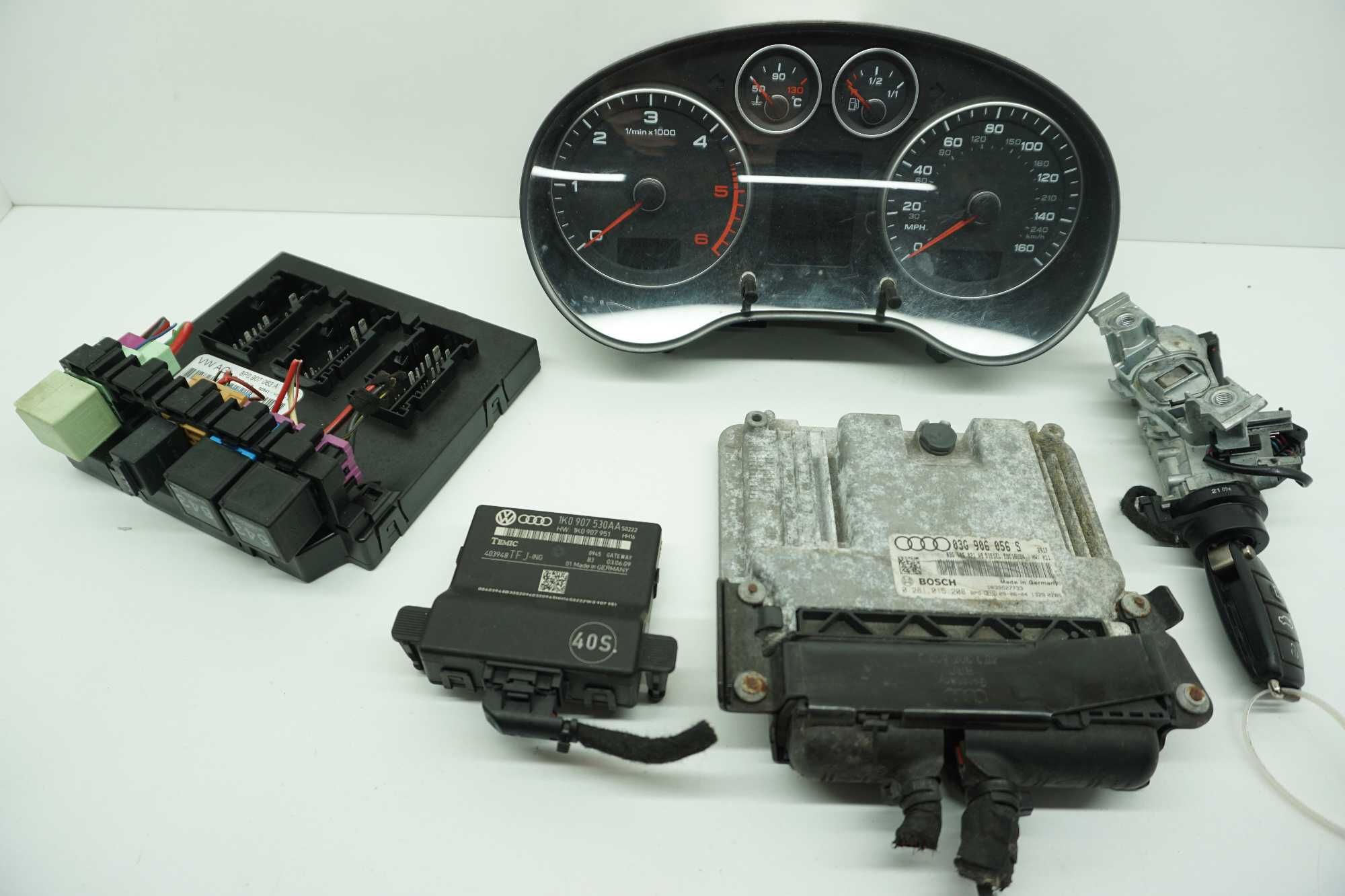 Audi a3 8p lift 1.9 tdi Bls zestaw startowy Ecu komputer ***