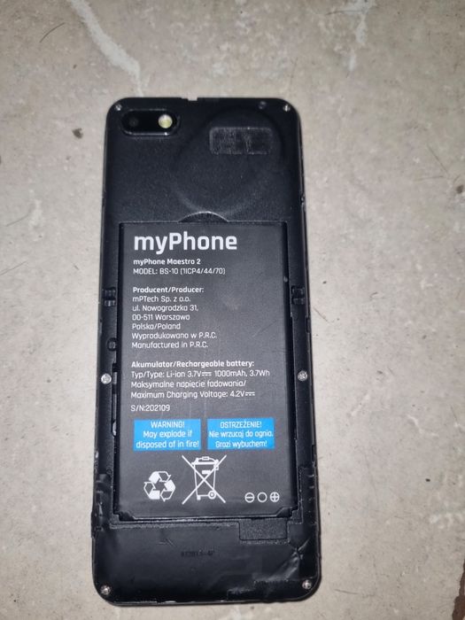 myphone maestro 2 uszkodzony