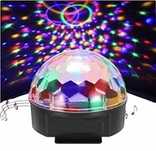 Kula DISCO LED Kula Dyskotekowa PILOT Projektor Głośnik USB RGB SD MP3