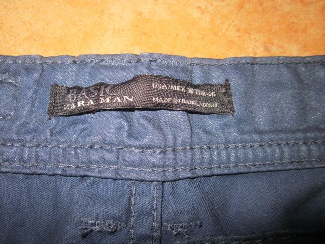 Zara Man spodnie męskie wiosna  rozmiar 36 rurki kolor granatowy