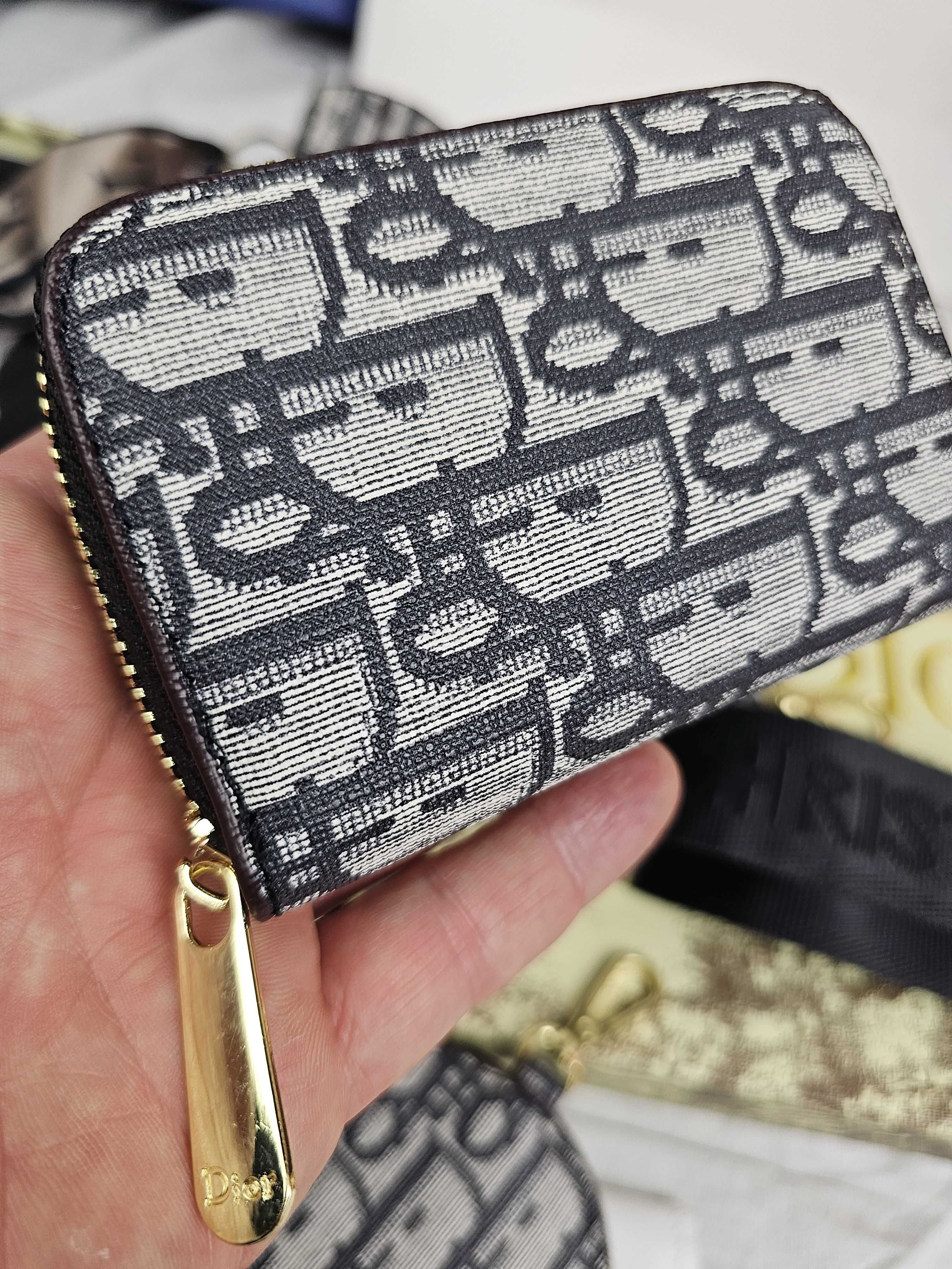 Torba biznesowa komplet Torebka damska Christian Dior grafit zestaw