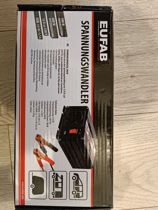 Інвертор 12-220в 300w з Німеччини