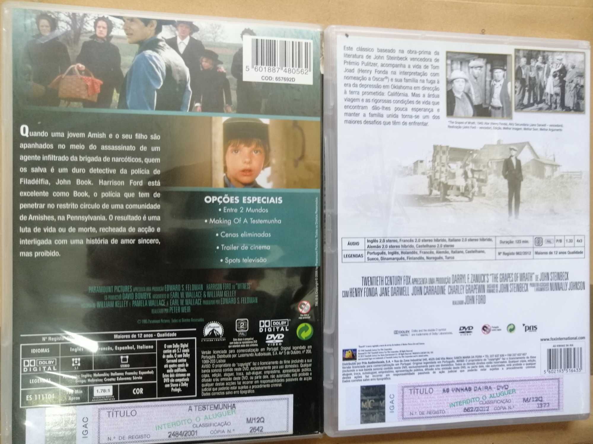 A Testemunha Peter Weir  As vinhas da ira John Ford