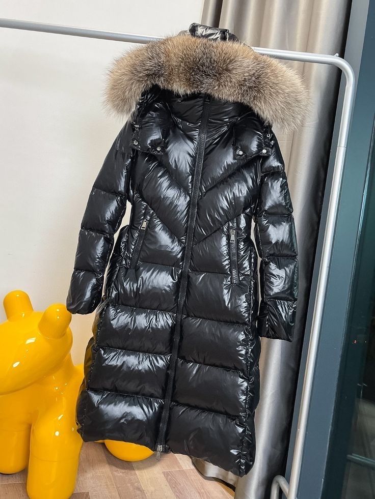 MONCLER теплющий пуховик чорний зимовий пальто довге зима Монклер