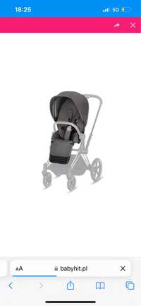 Tapicerka seat pack manhattan grey Cybex Priam 2.0