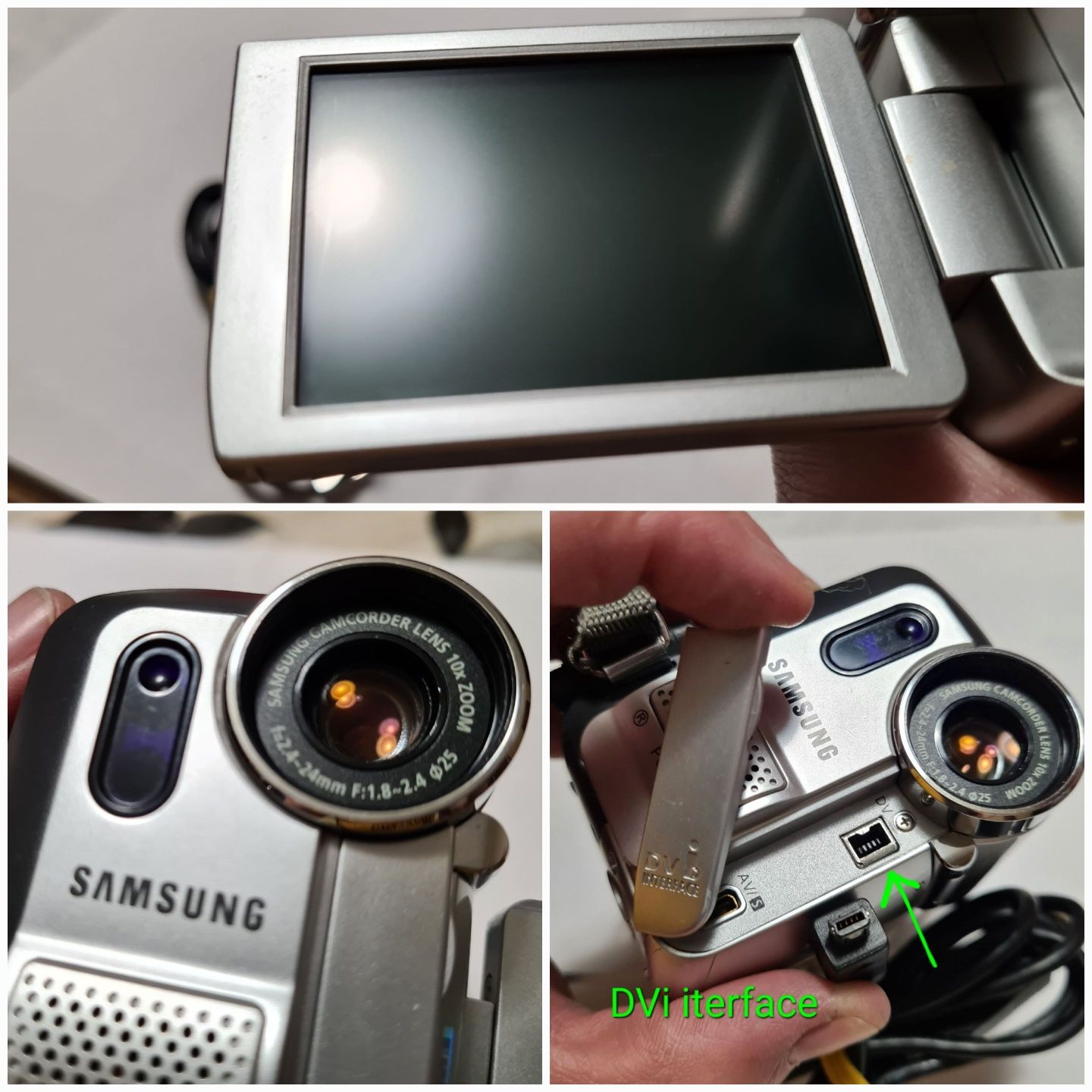 Видео Камера Samsung VP-D451 pal Digital Camera нет Батареи и Зарядки