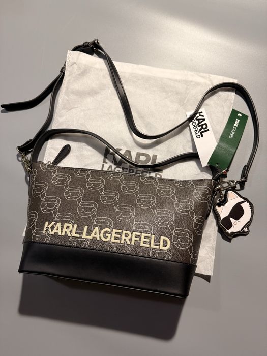 Сумка karl lagerfeld карл лагерфельд кожаная оригинал 100% original