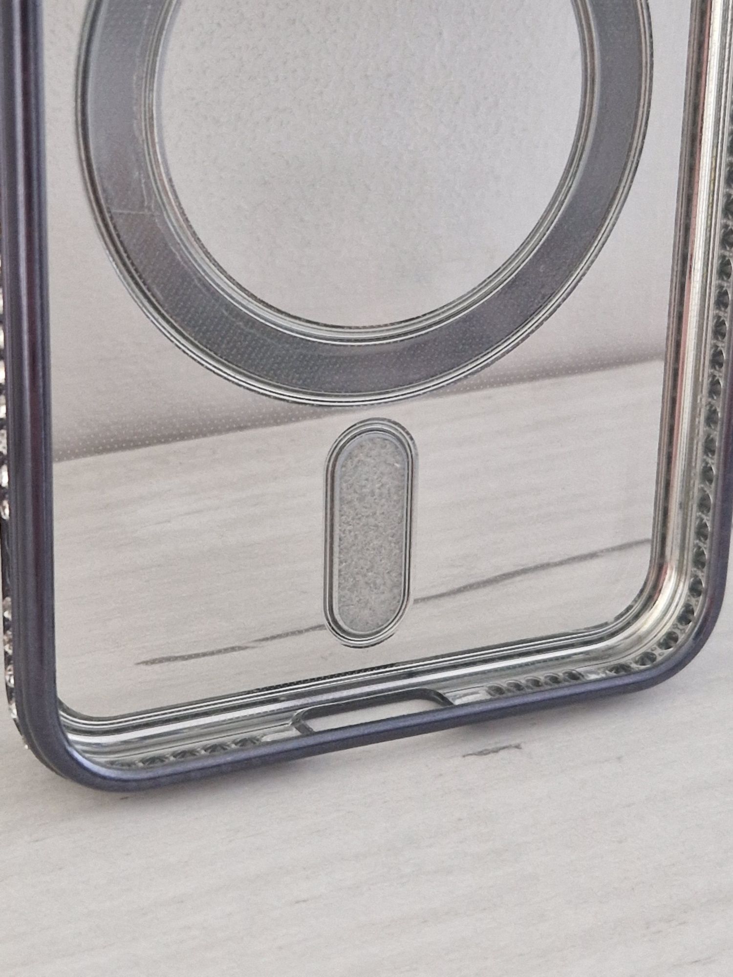 Bling Magsafe Case do Samsung Galaxy S25 czarny