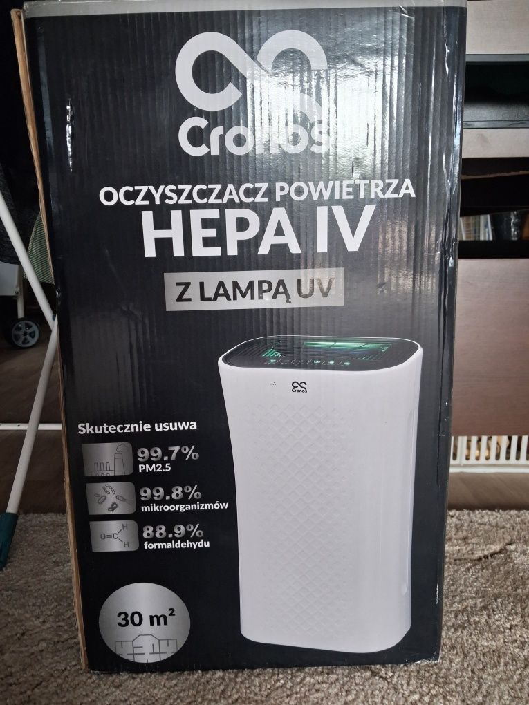 Oczyszczacz powietrza Hepa IV z lampa uv Cronos