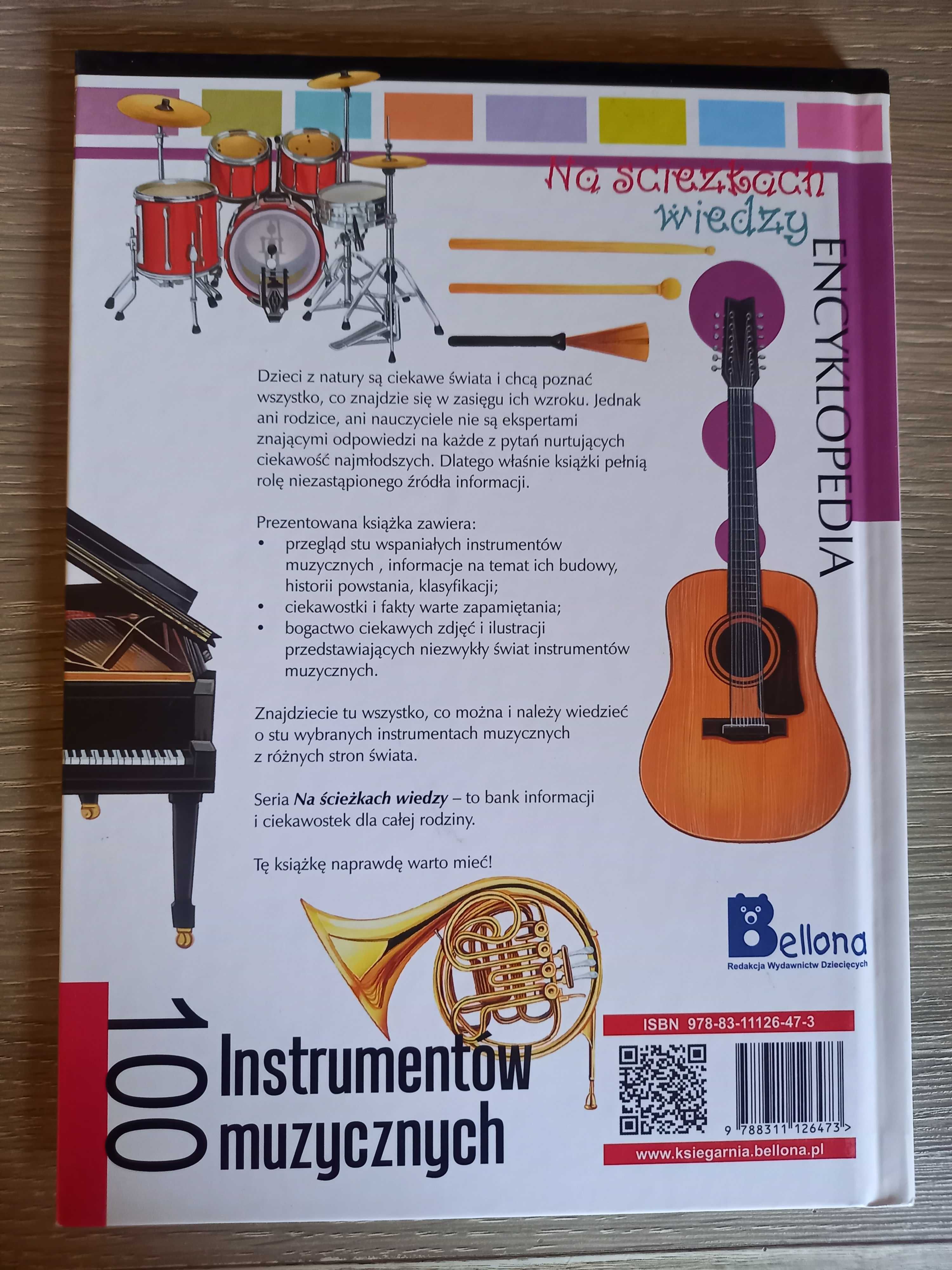 Encyklopedia instrumentów muzycznych dla dzieci instrumenty książka