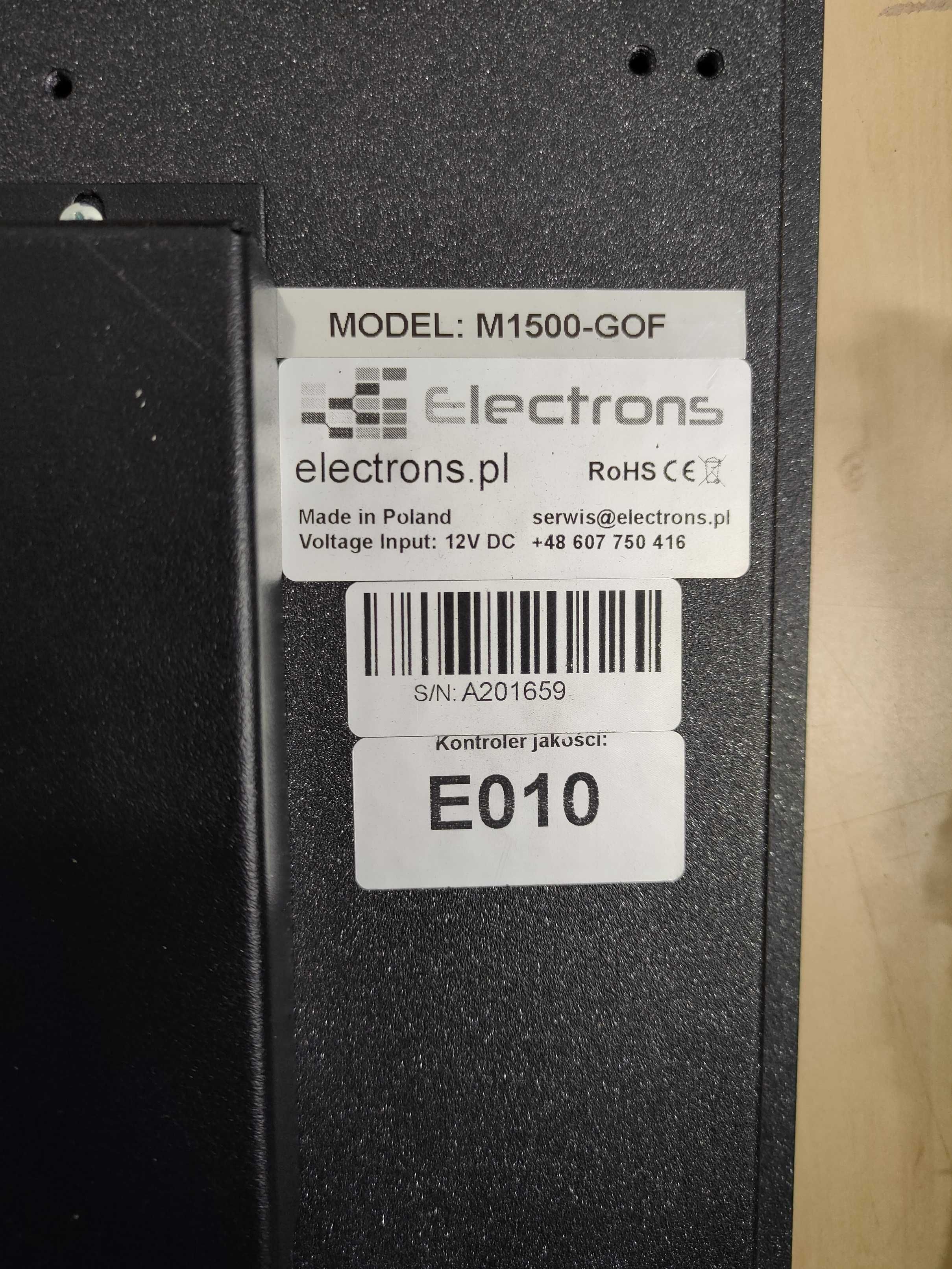 Monitor 15 hdmi/vga szkło hartowane