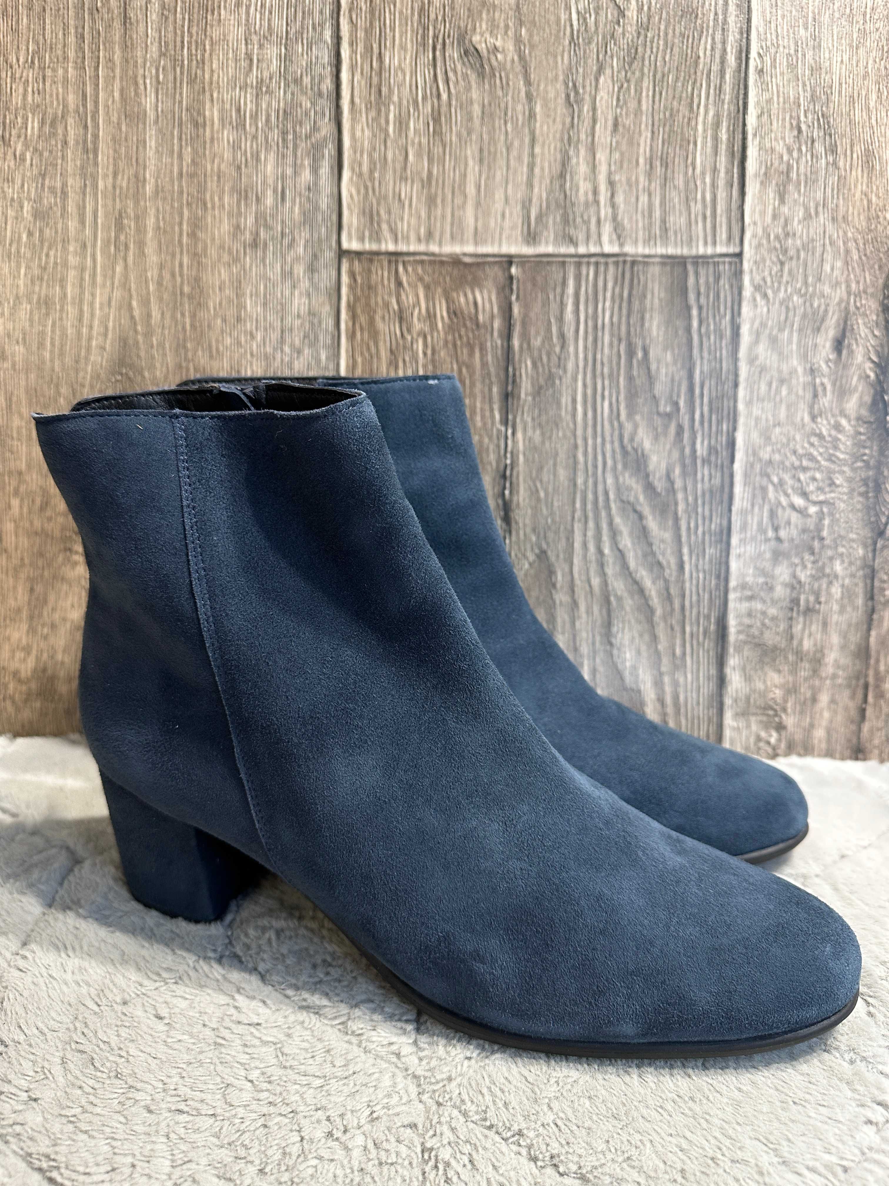 Buty damskie skórzane granatowe botki anna field 43