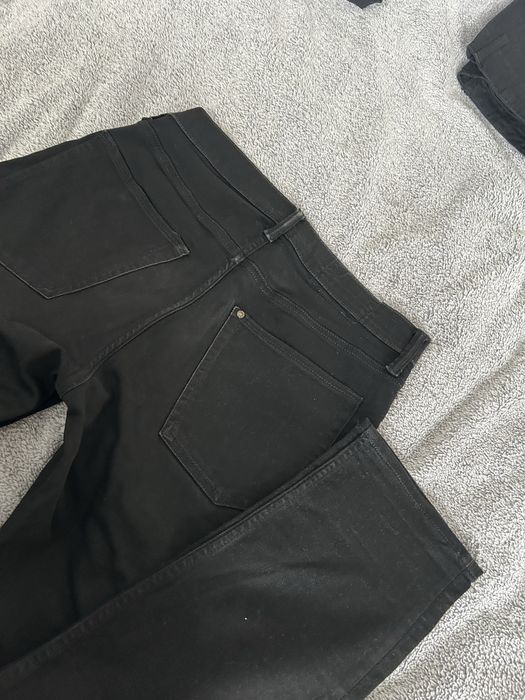 Czarne dżinsowe spodnie H&M slim fit 33/32
