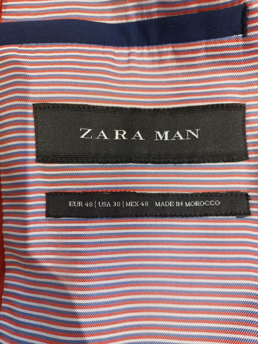 Granatowy garnitur męski, firmy Zara