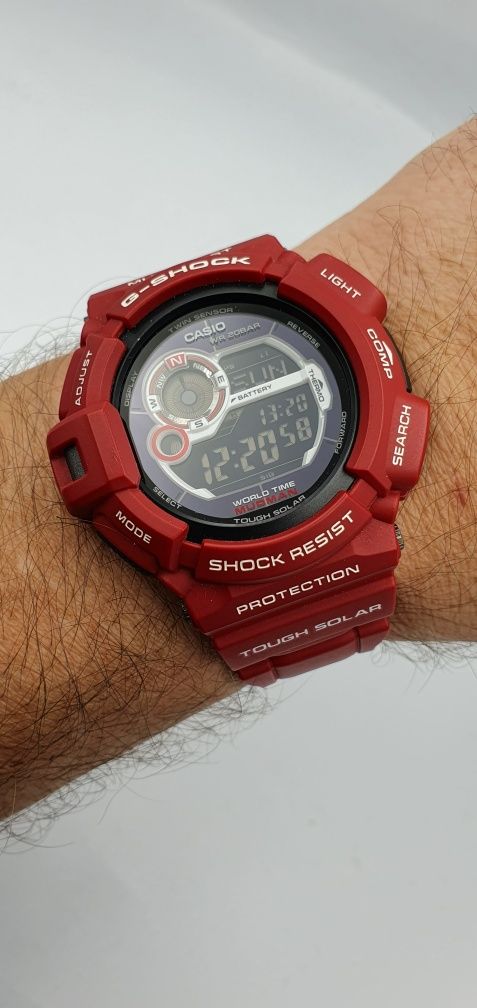 G-shock MUDMAN RED - G-9300 - piękny klasyk w czerwonym kolorze