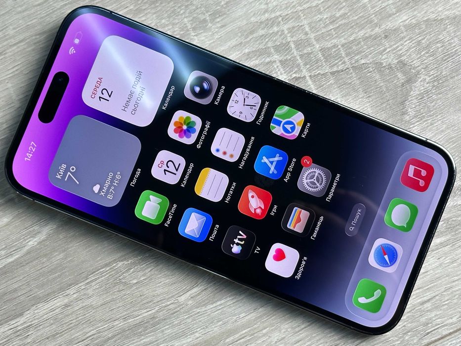 Apple iPhone 14 Pro Max - 128GB - Deep Purple Neverlock 100% АКУМ