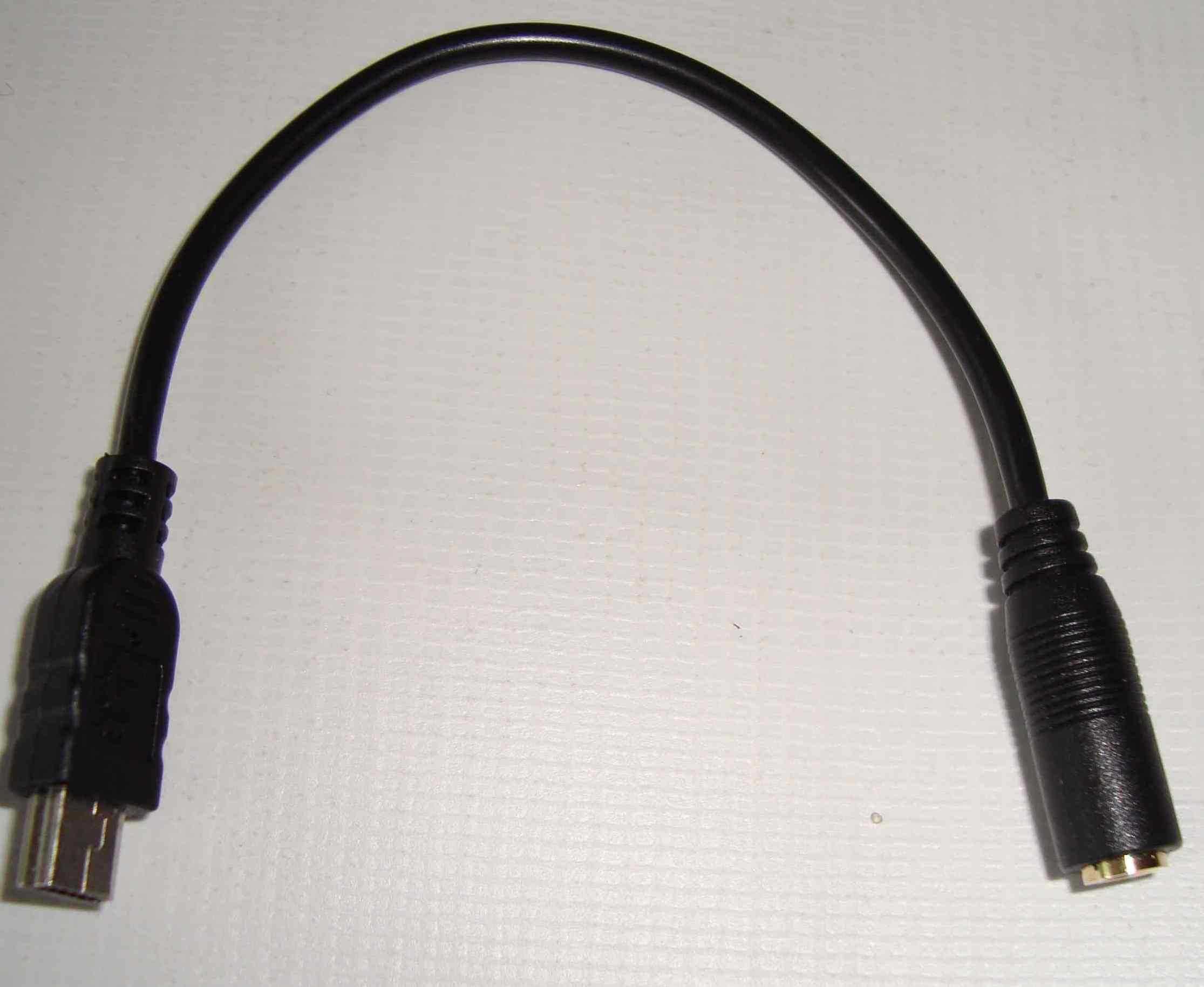 Перехідник mini USB 10 pin - mini jack 3.5 мм Video-AUX для экшн-камер