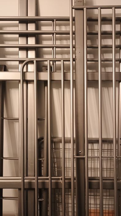 Łóżko piętrowe z biurkiem, Ikea SVARTA 90x200 cm