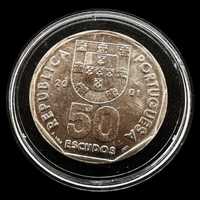 Moeda de 50 Escudos - 2001 - República Portuguesa