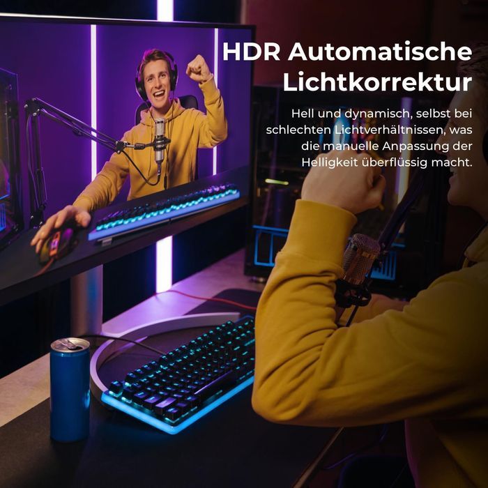 OBSBOT Tiny 4K - Kamera internetowa 4K z AI, autofokusem i śledzeniem