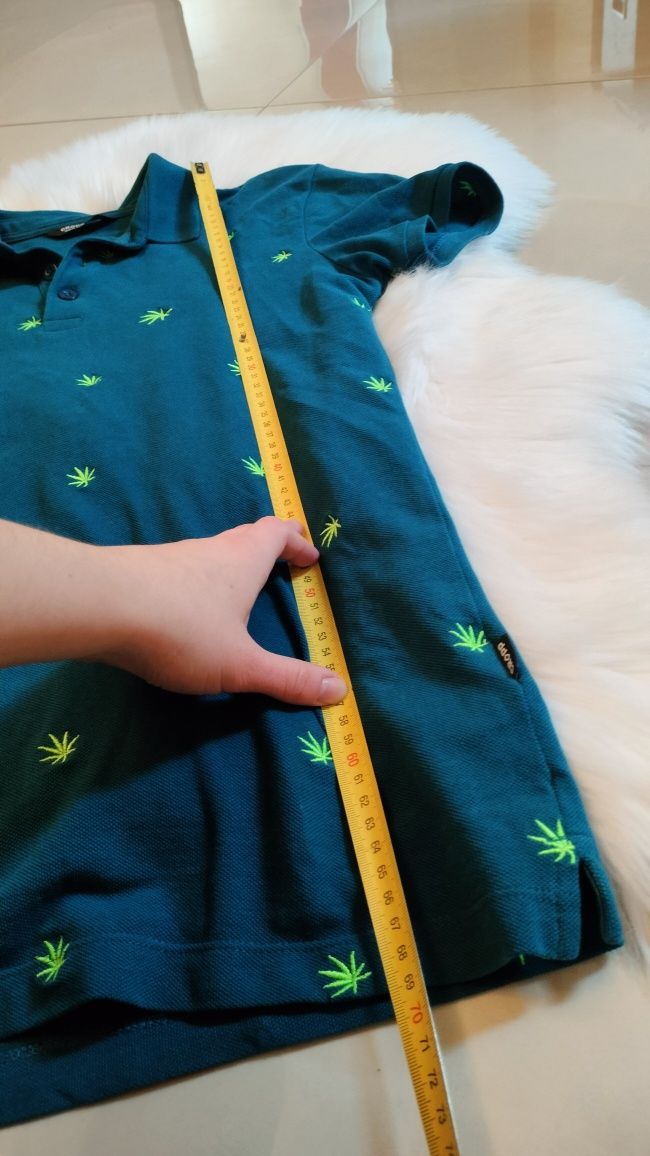 Koszulka polo Cropp XS w marihuanę haft