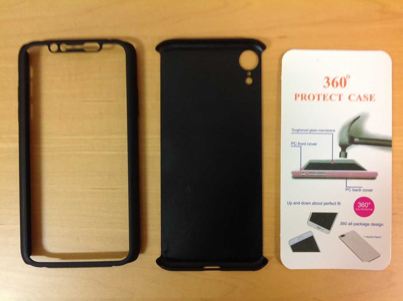 Capa 360º preta para iPhone XR - NOVA (portes incluídos no preço)
