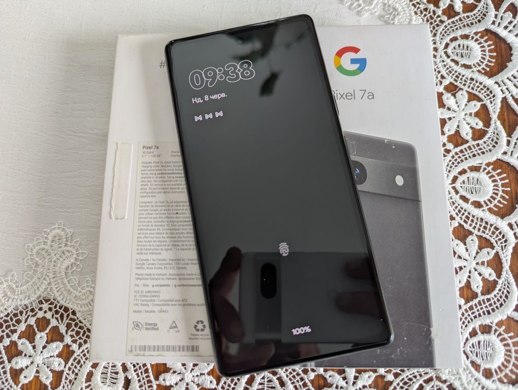 Google Pixel 7a Charcoal 8-128Gb/2-Sim/NFC/Без Вигорання