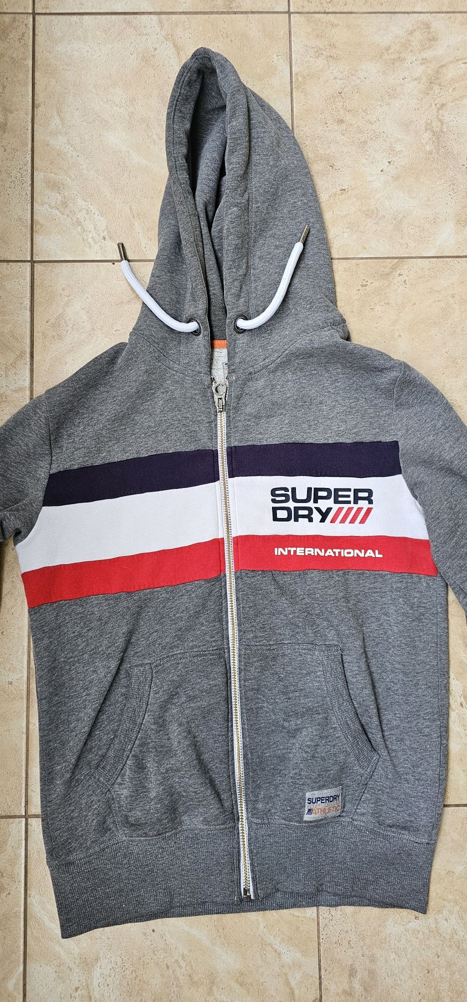 SUPERDRY bluza męska z kapturem rozmiar L wymiary na zdjęciach