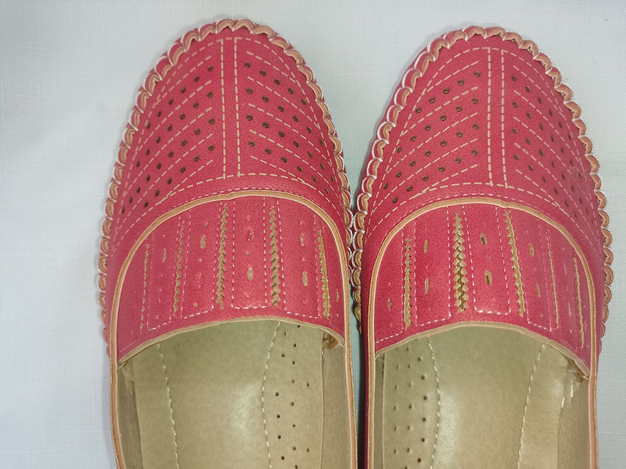 Buty czółenka czerwone scandi  roz. 41