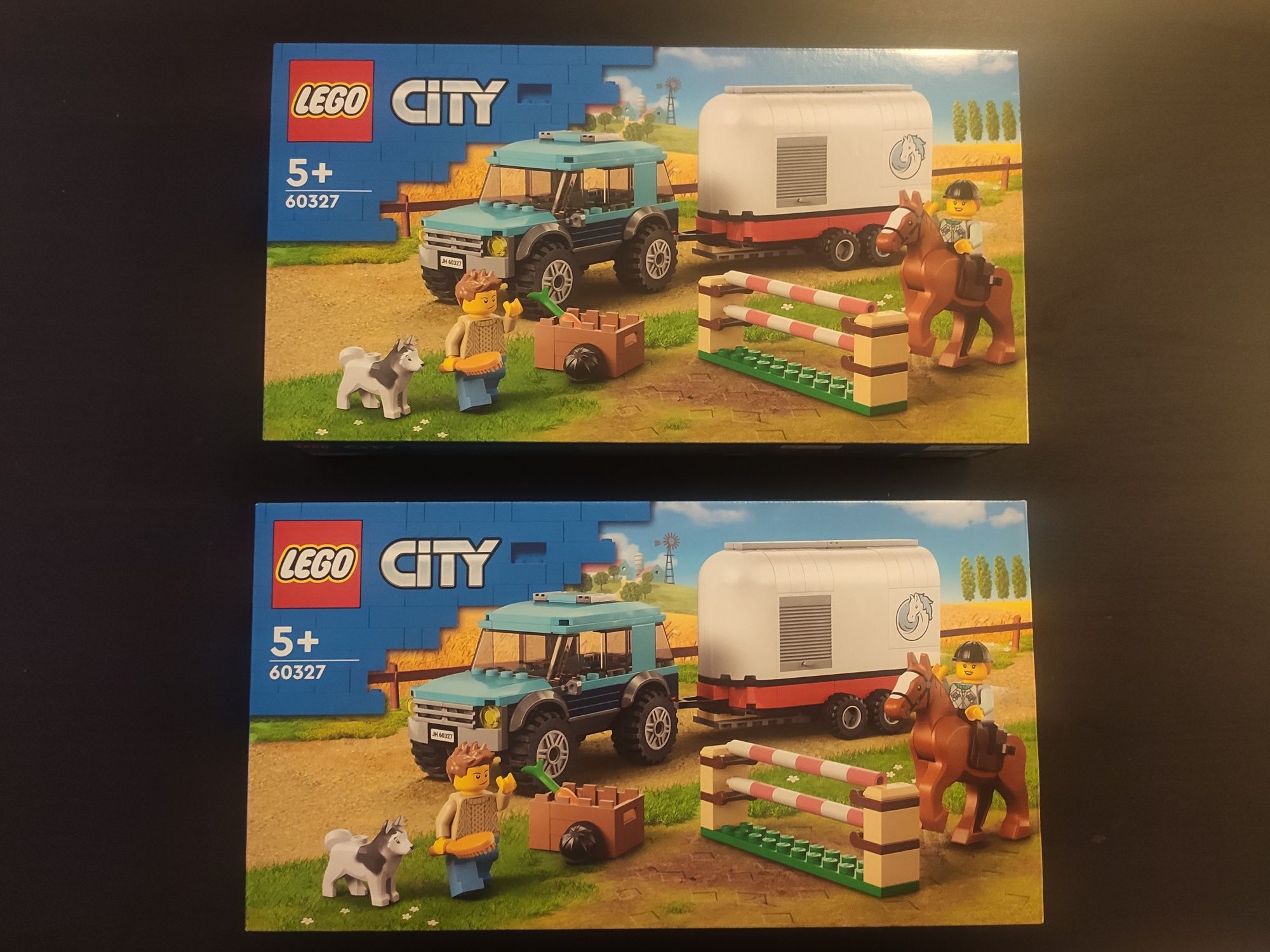 Zestaw LEGO City 60327 Przyczepa do przewozu koni