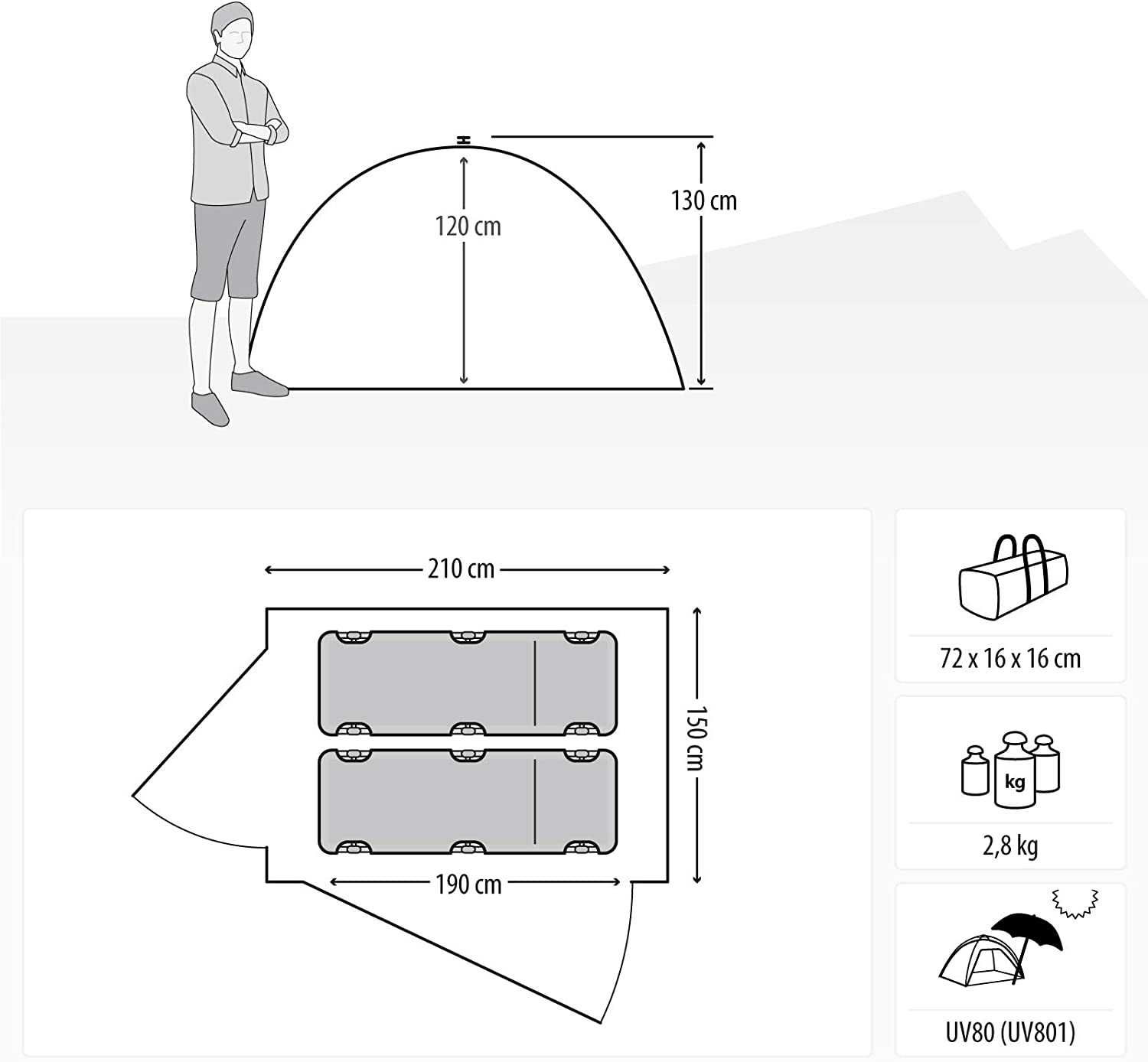 Палатка намет Qeedo Quick Palm Beach Tent Sun Shelter